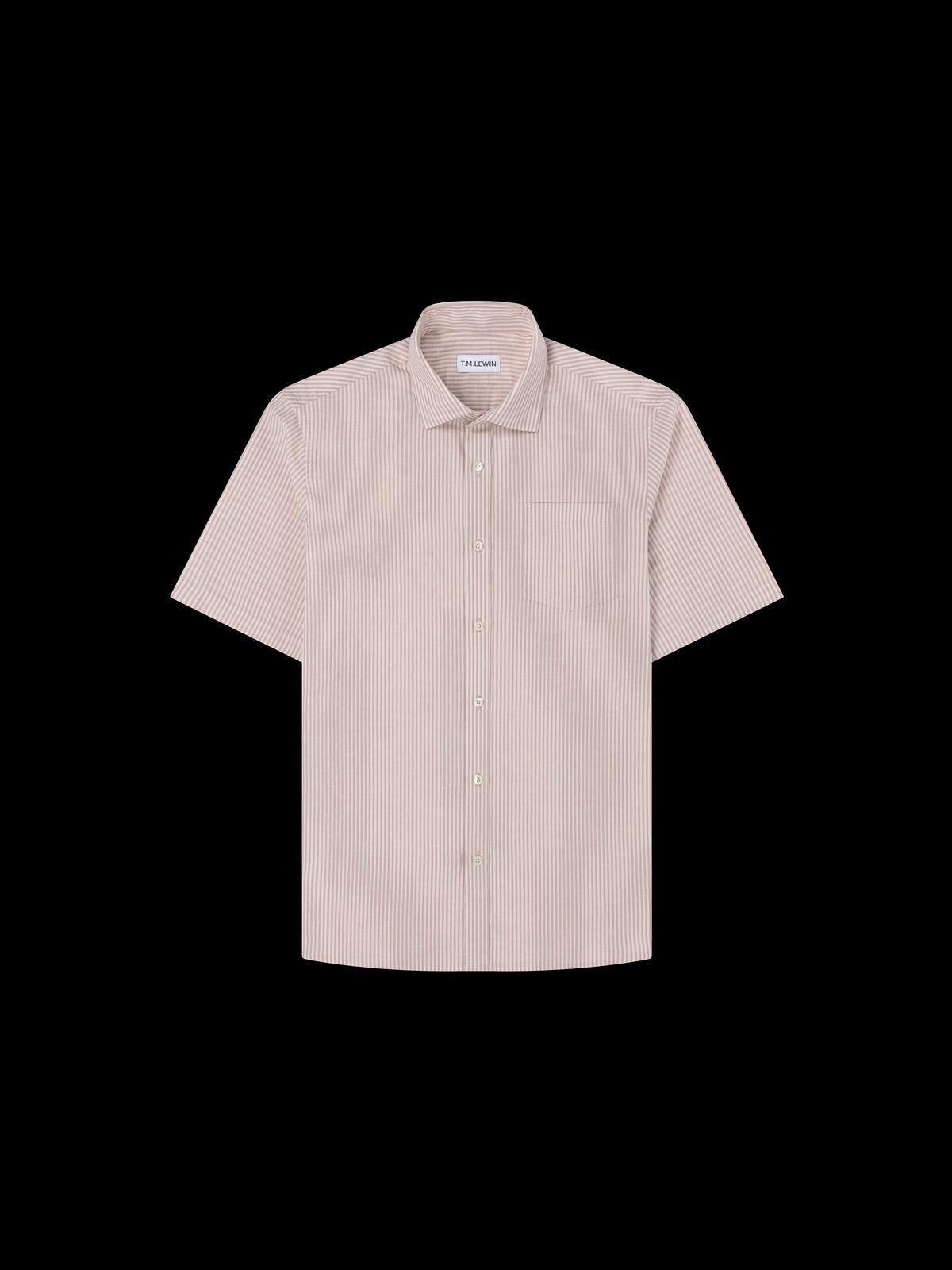 The Short Sleeve Linen Mix Shirt