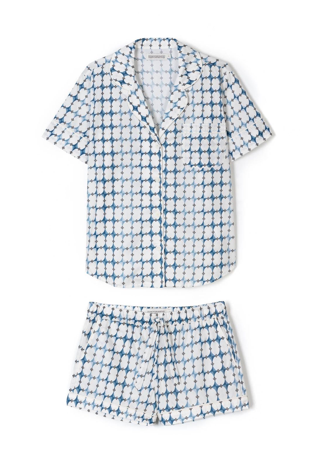 Short Sleeve Set The Geo Blue