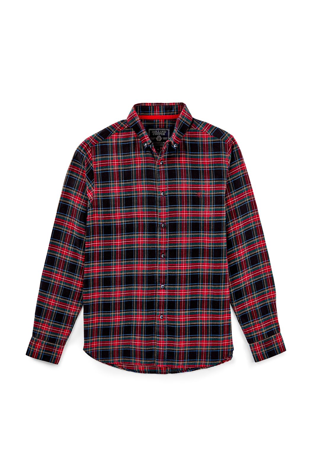 Men's Classic Fit Brushed Cotton Shirt (sandringham Red)