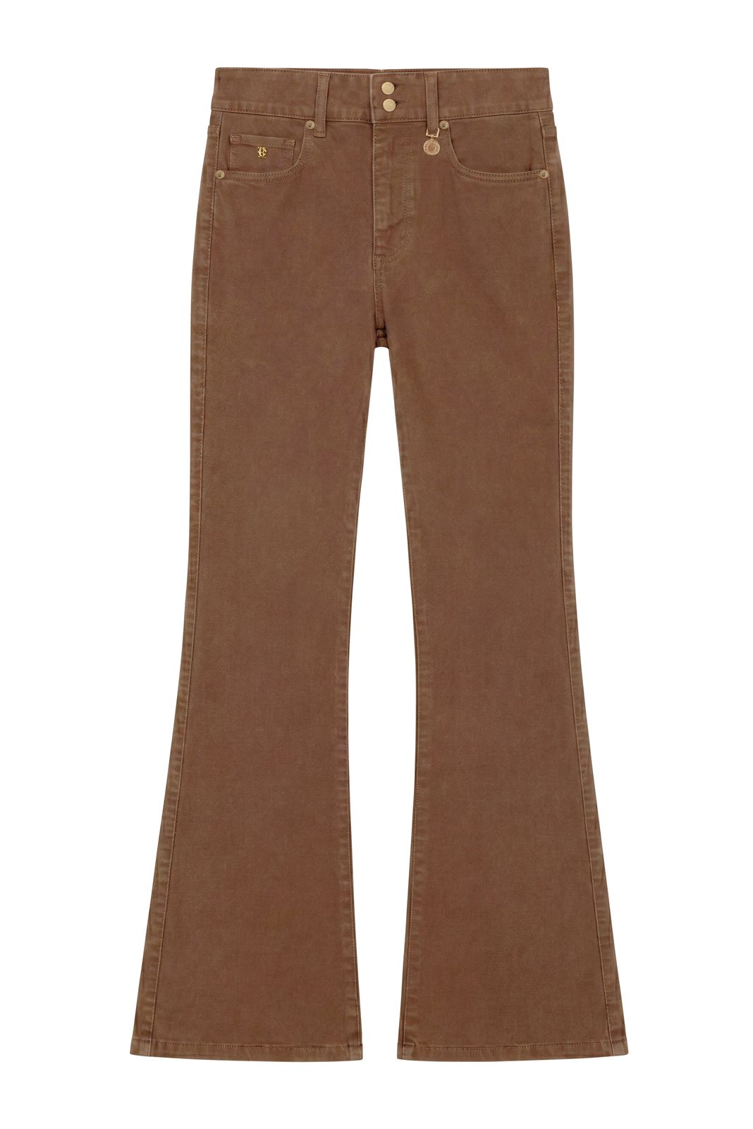 High Rise Flare Jean (chestnut)