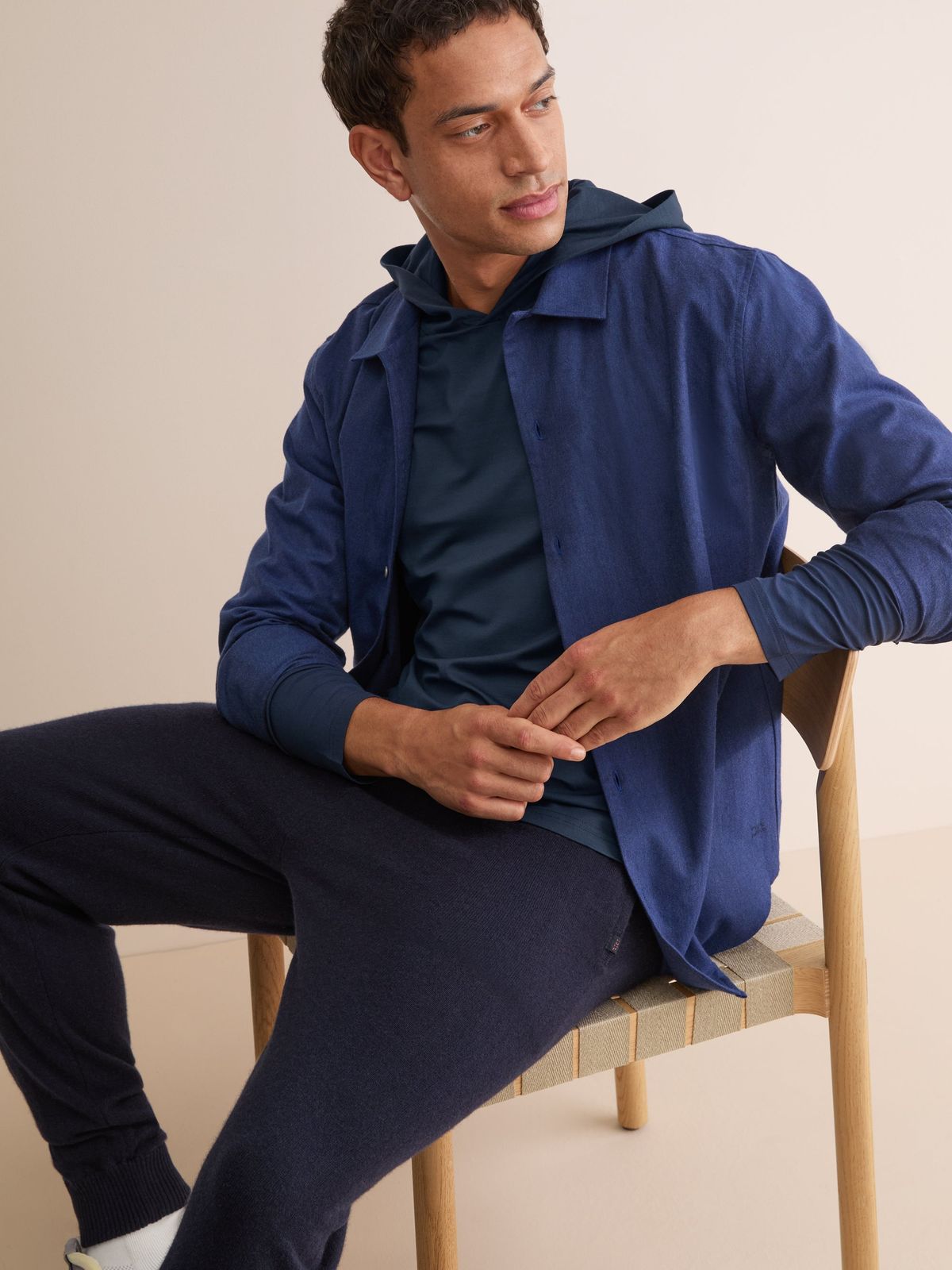 Basel Micro Modal Hoodie Navy Blue