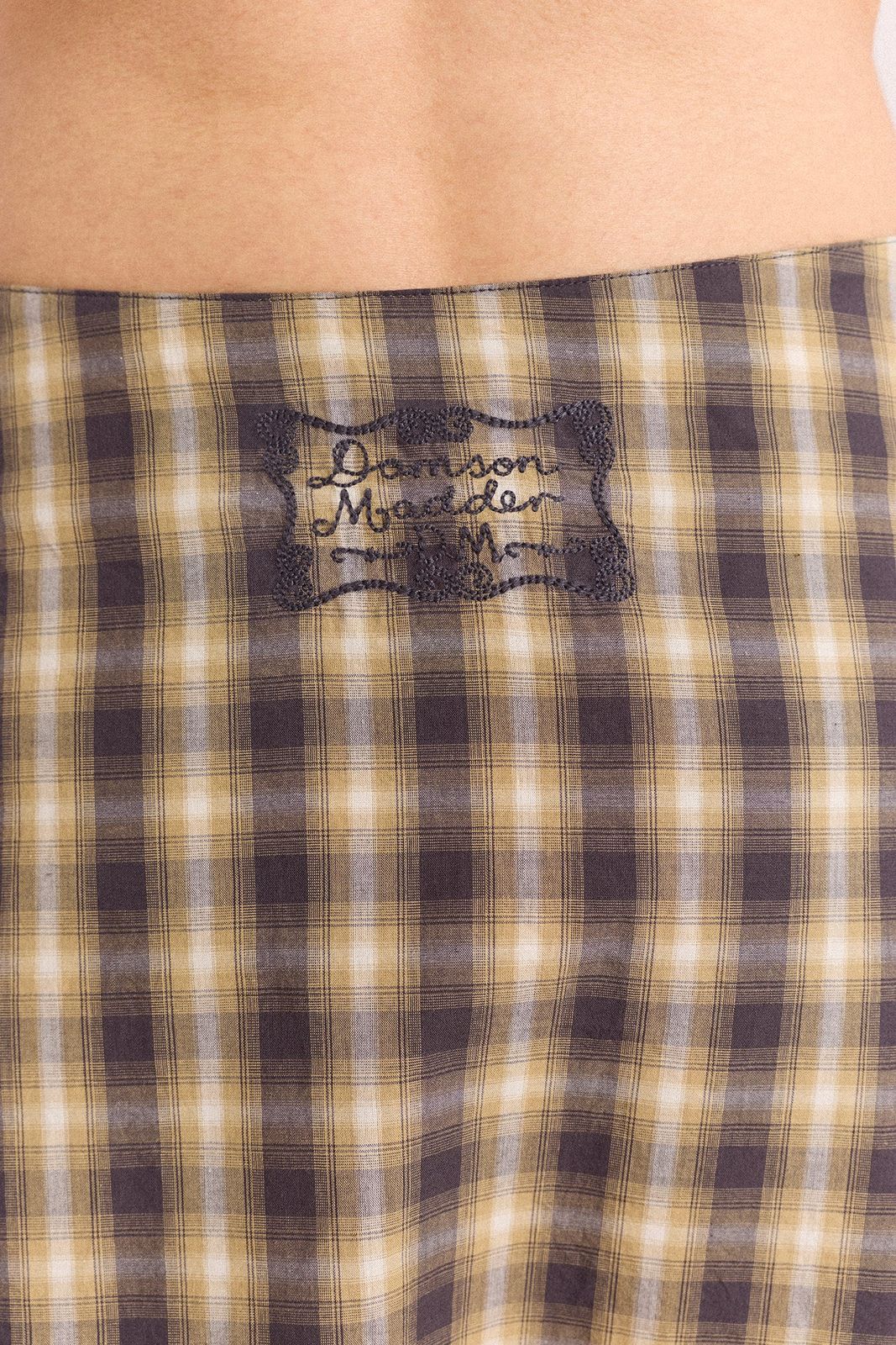 Katana Hanky Midi Skirt - Cardamon Check