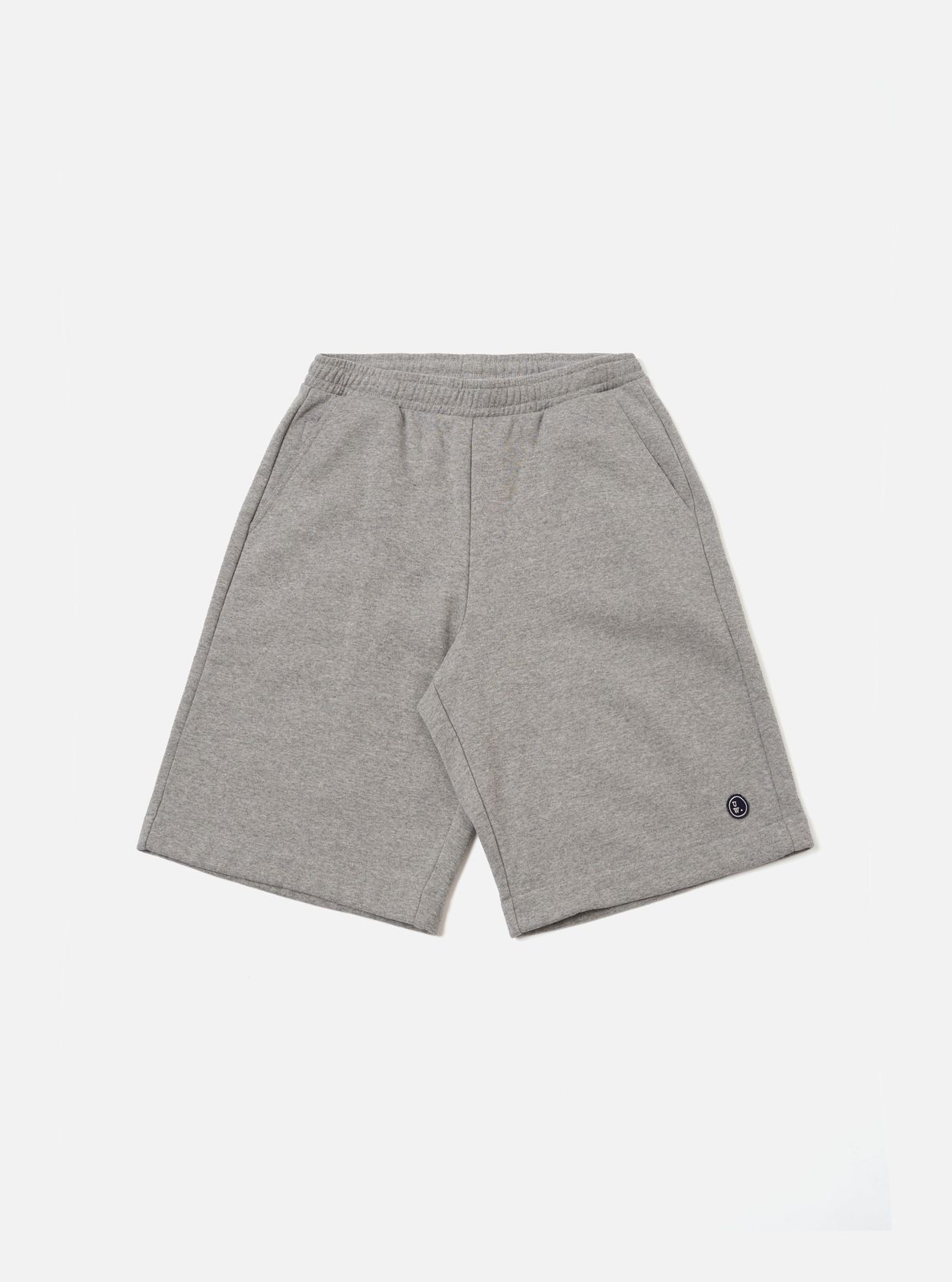 Grey Marl Recycled Cotton Blend Jersey Vacation Short