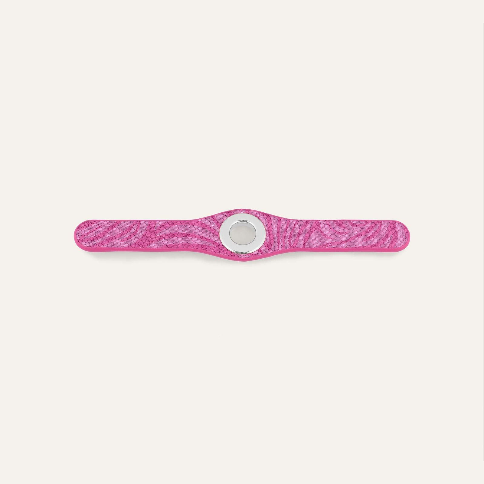 Deco Mini | Magenta Wave with Silver hardware