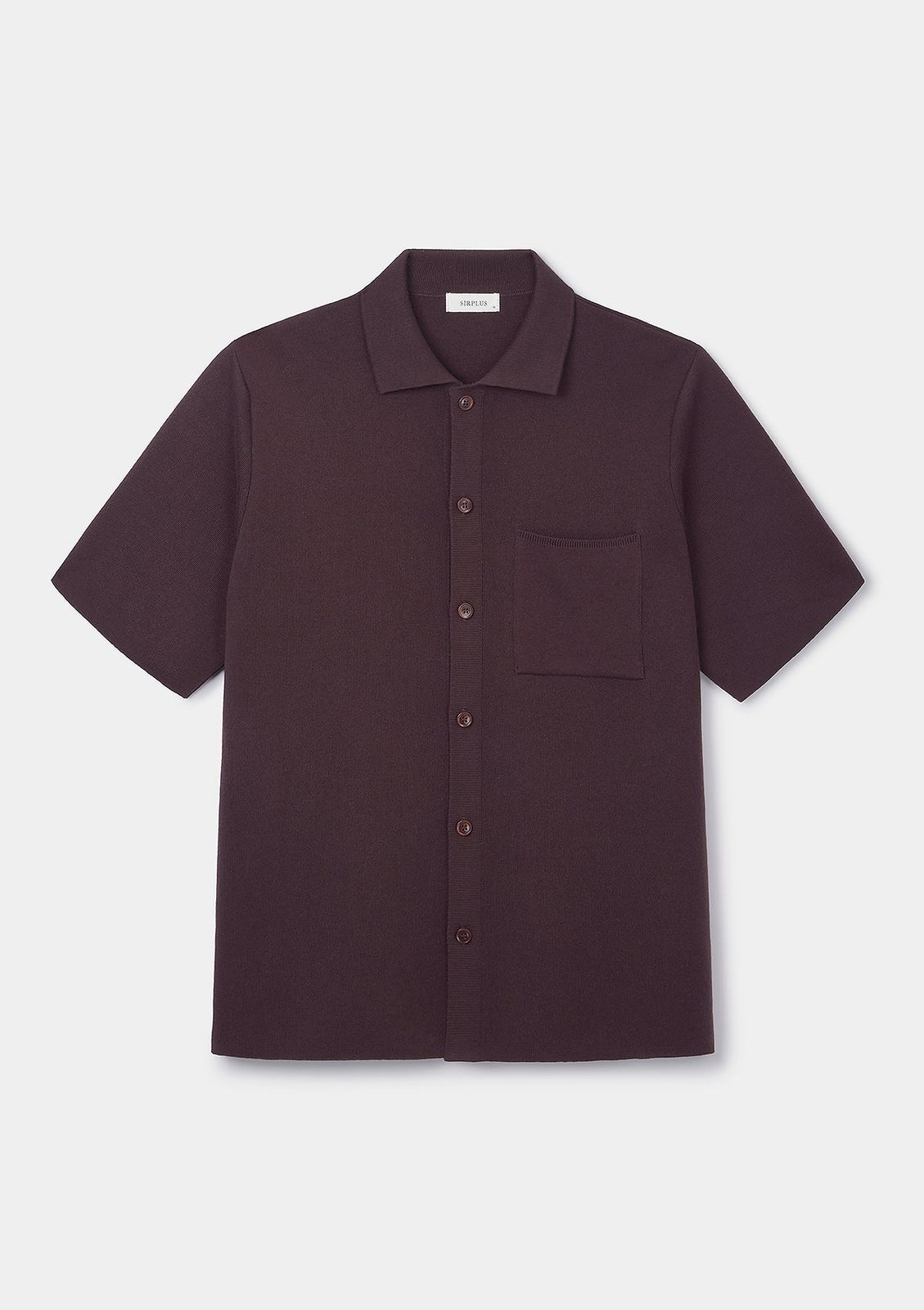 Maroon Cotton Knit Polo