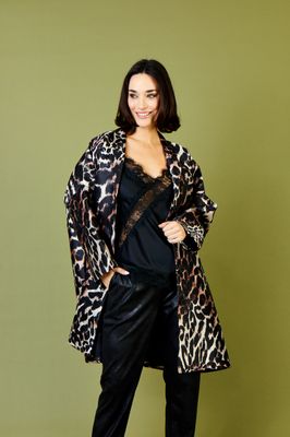 Isaac Animal Print Bubble Shape Jacket