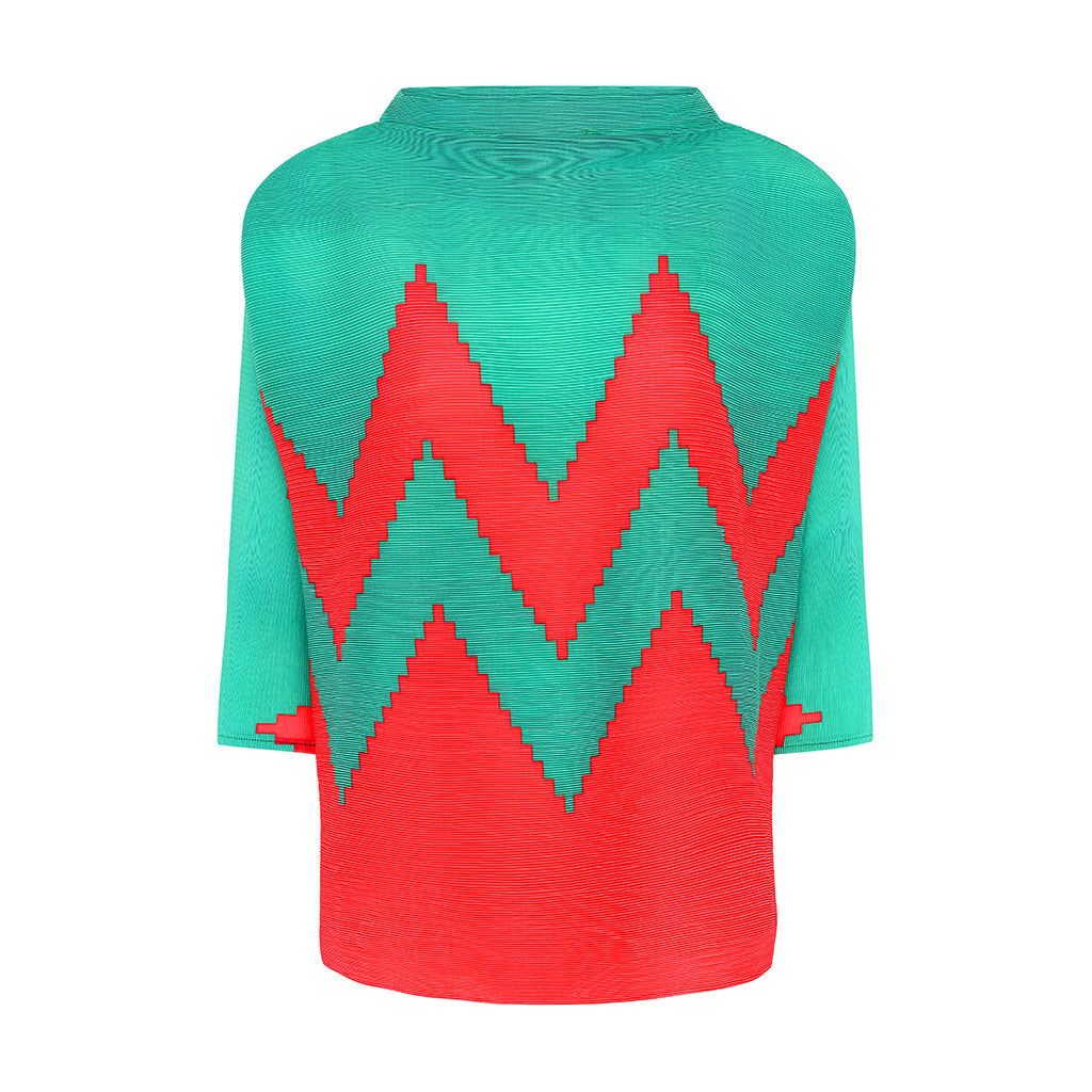 Green/Red Zig Zag Jumper