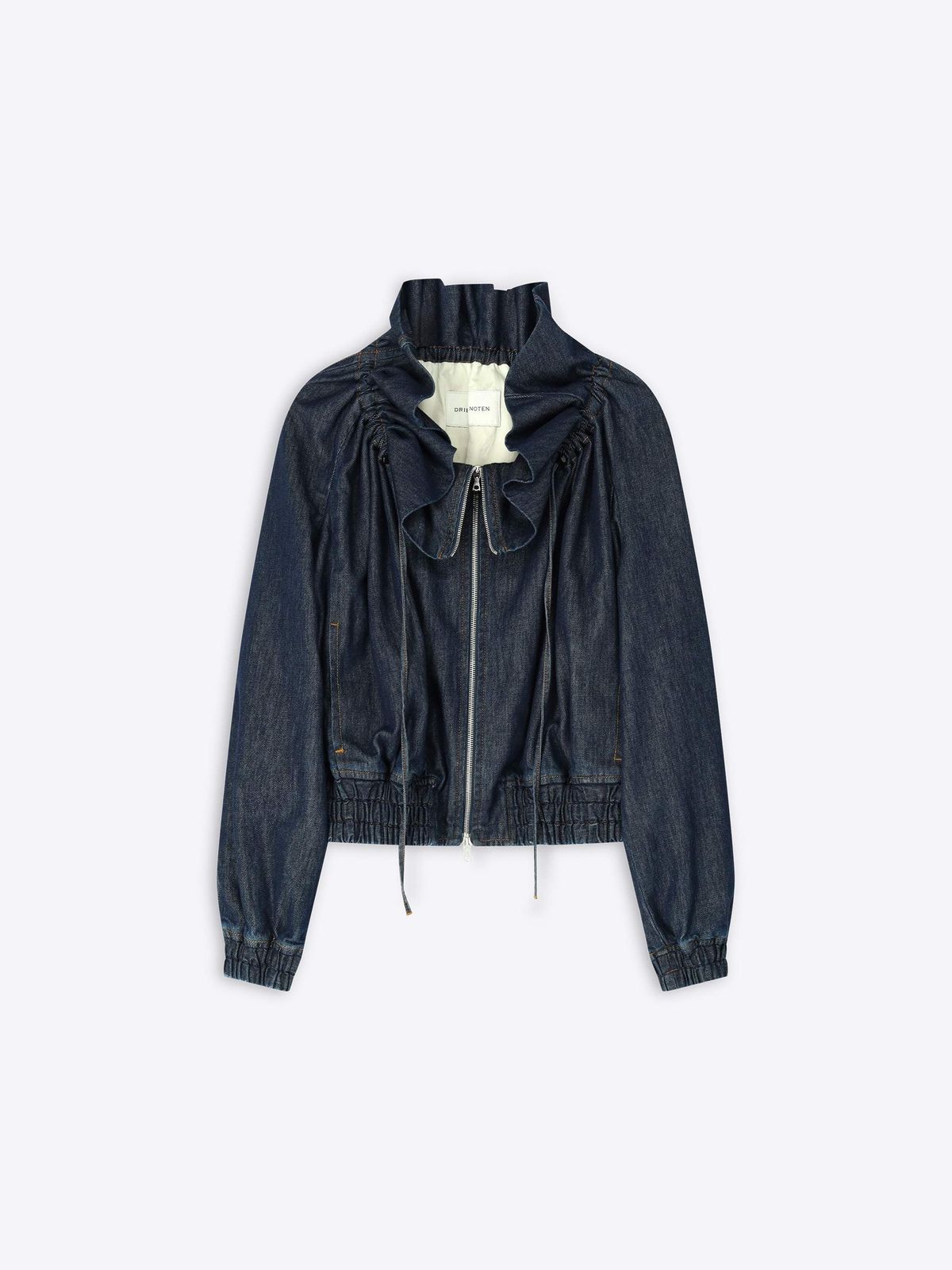 Denim cocoon blouson