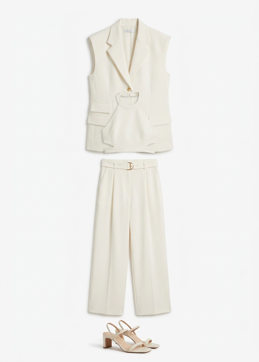 Eloise Vest - Cream