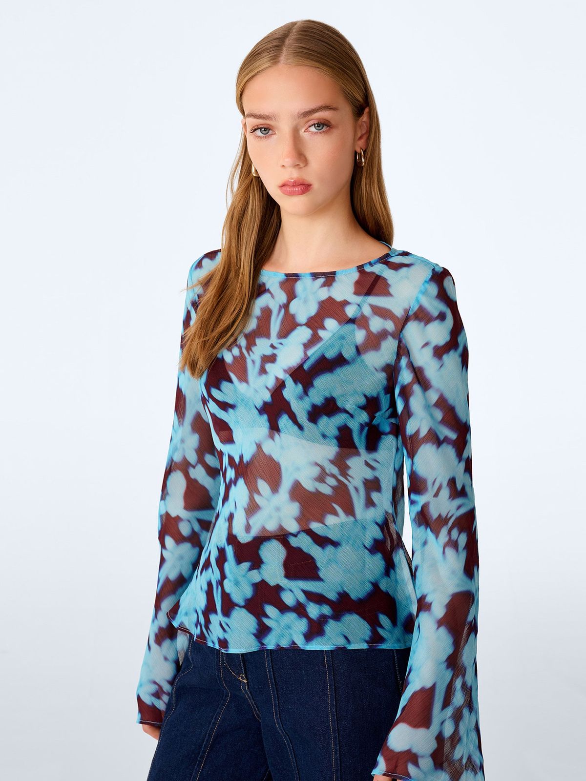 Denver Top in Wall Paper Floral