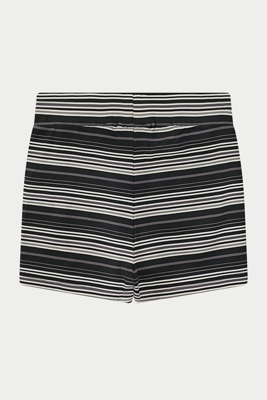 STRIPE MINI SHORTS - BLACK