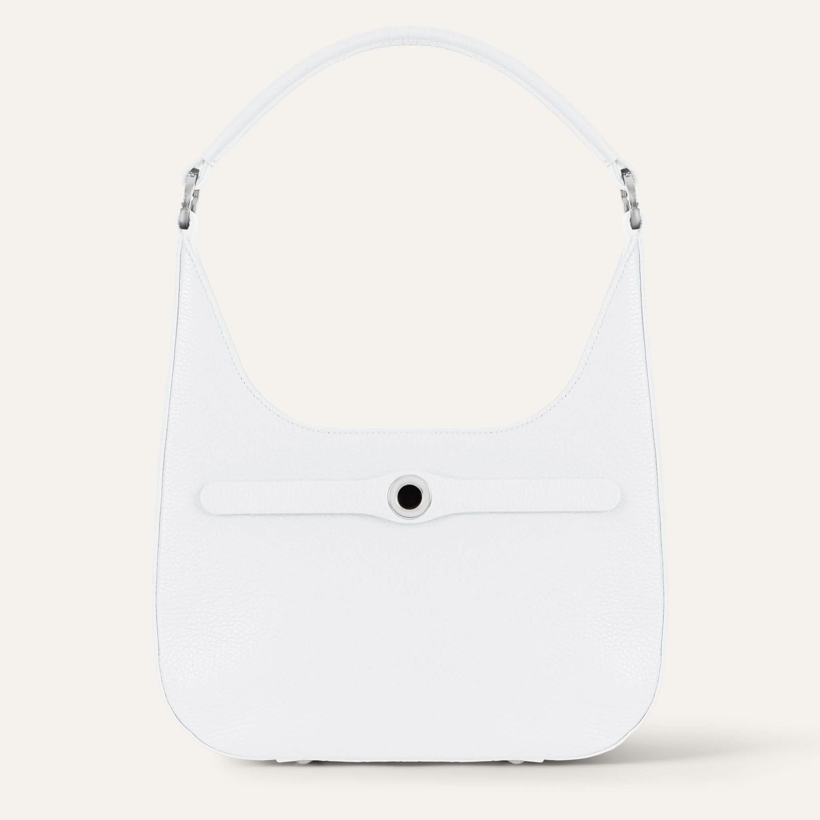 Florence Shoulder Bag | White with Silver hardware