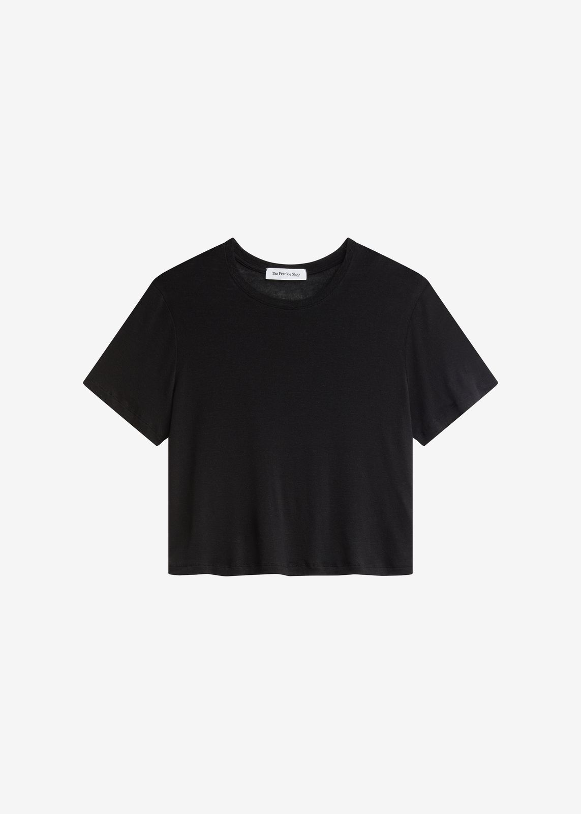 Andria Cropped Knit Top - Black