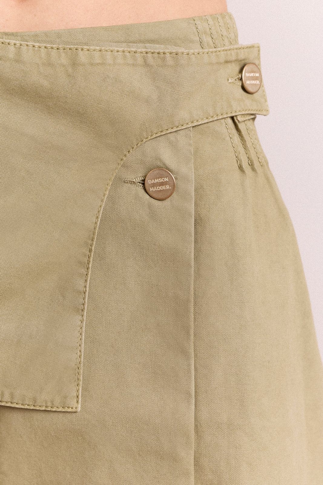 Arabella Skirt With Removable Belt- Sage Grey