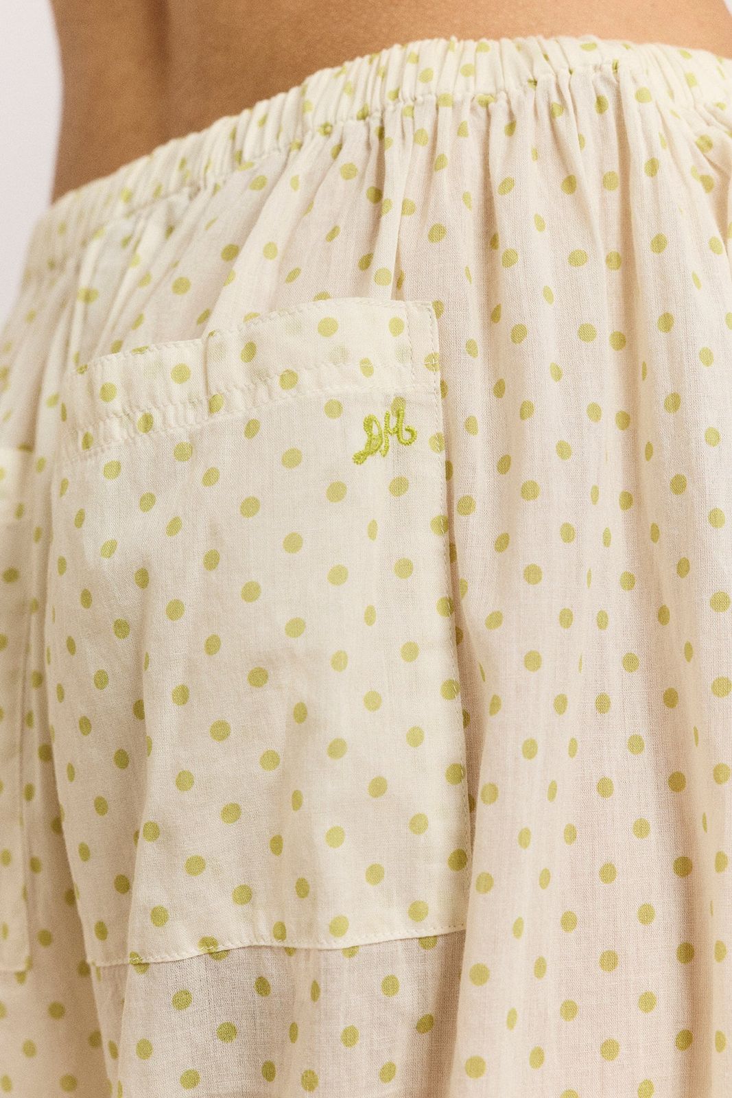 Meadow Trouser - Lime Spot