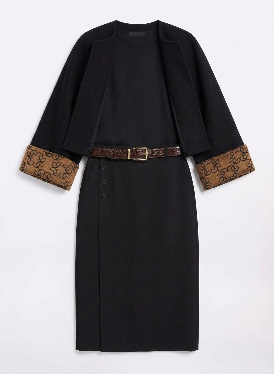 Wool Midi Skirt