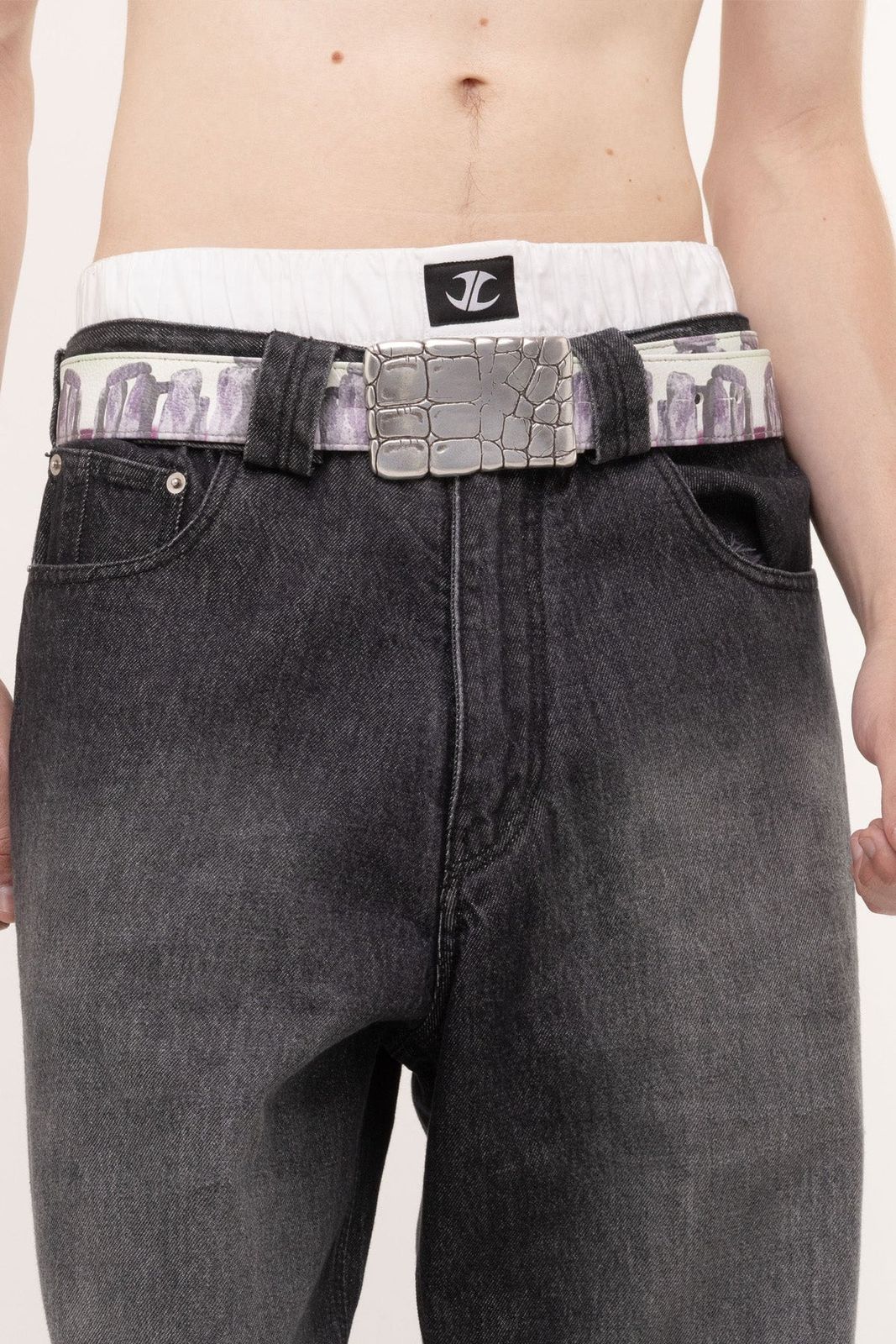 Belt W/ Rockwall Buckle
