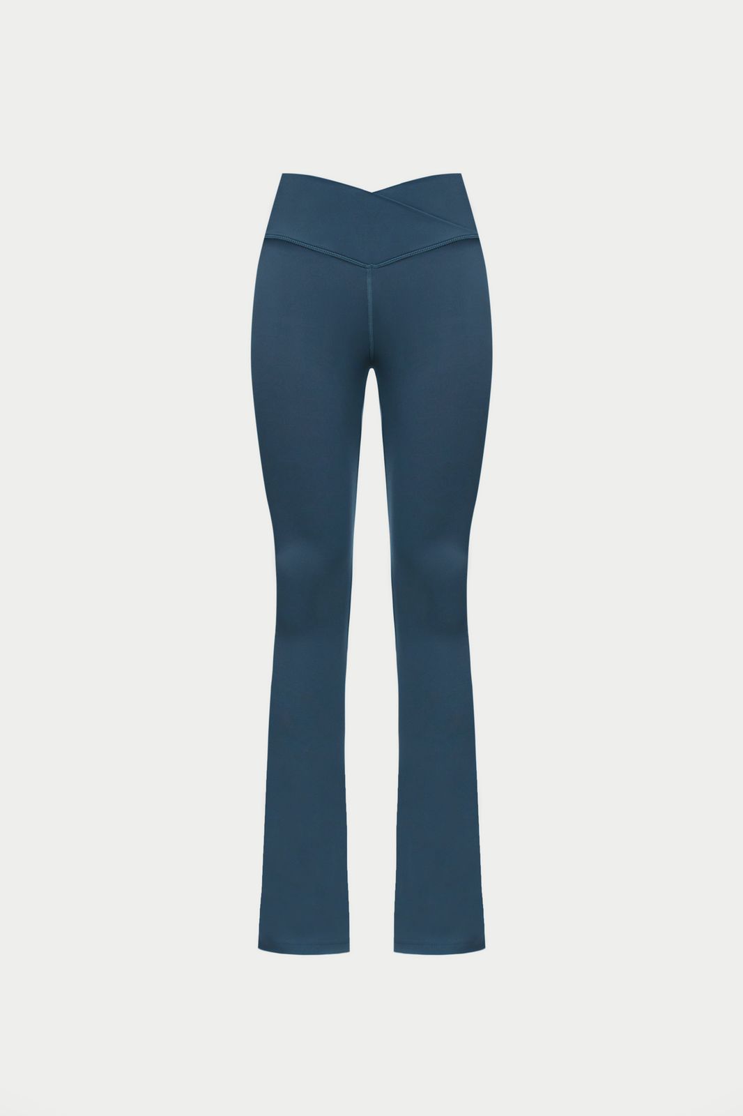 SCULPTING STRETCH ZIP HEM LEGGINGS - PETROL BLUE