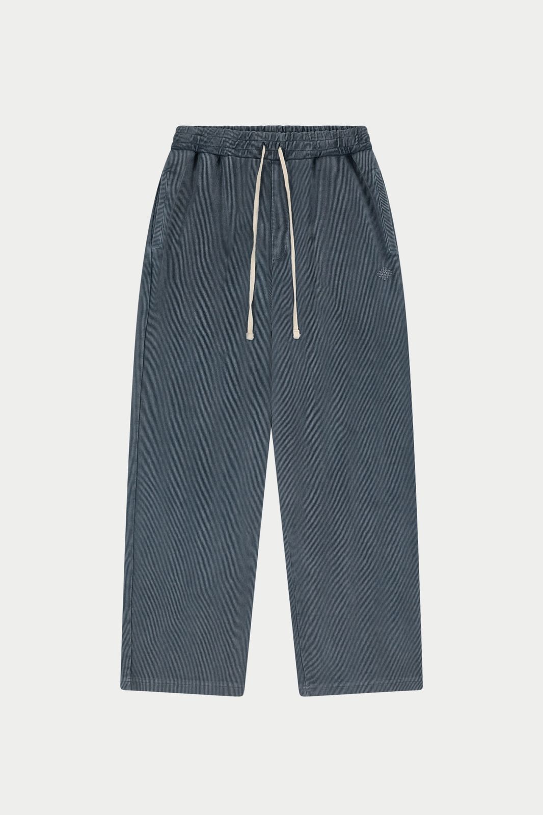 HEAVYWEIGHT WASHED RIBBED JERSEY JOGGERS - GREY