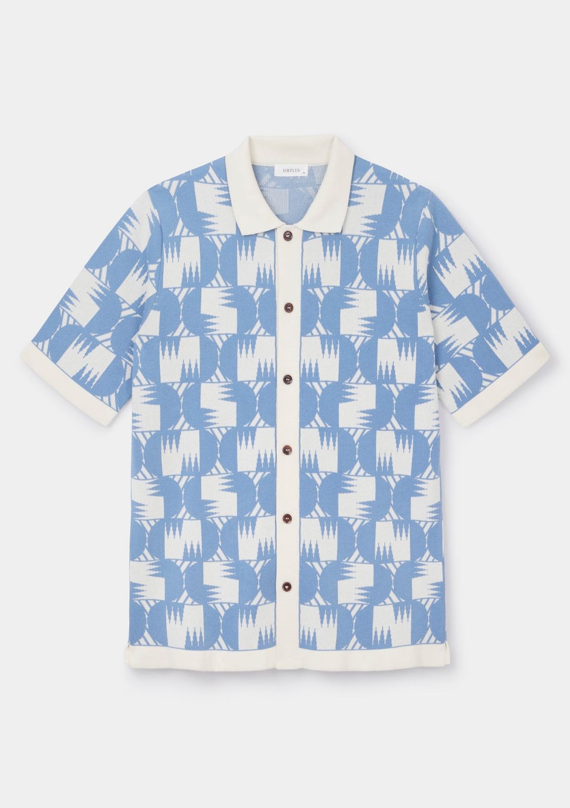Ceramic Blue Underground Tapestry Jacquard Polo