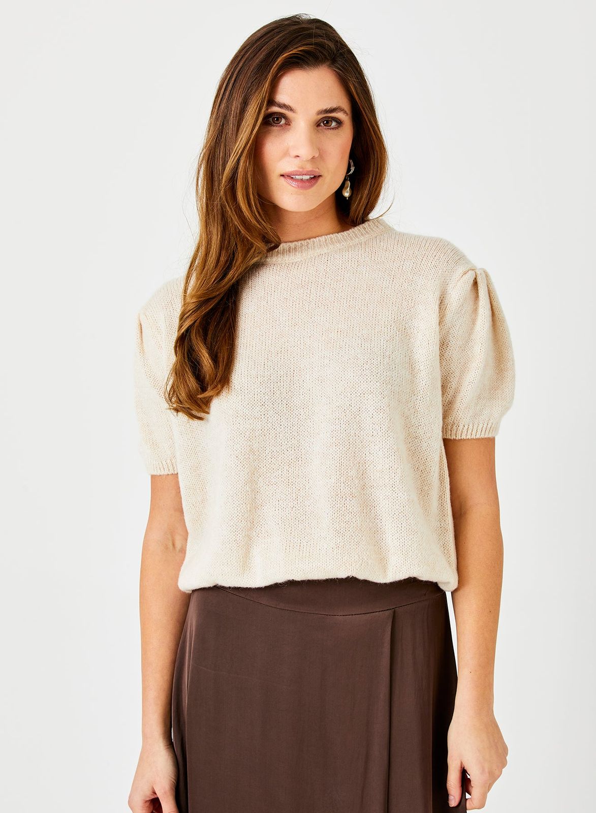 Liliana Fluffy Puff Sleeve Knit