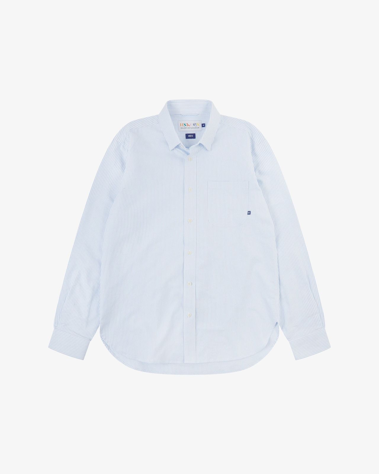 6013 Advanced Oxford shirt - baby blue pinstripe