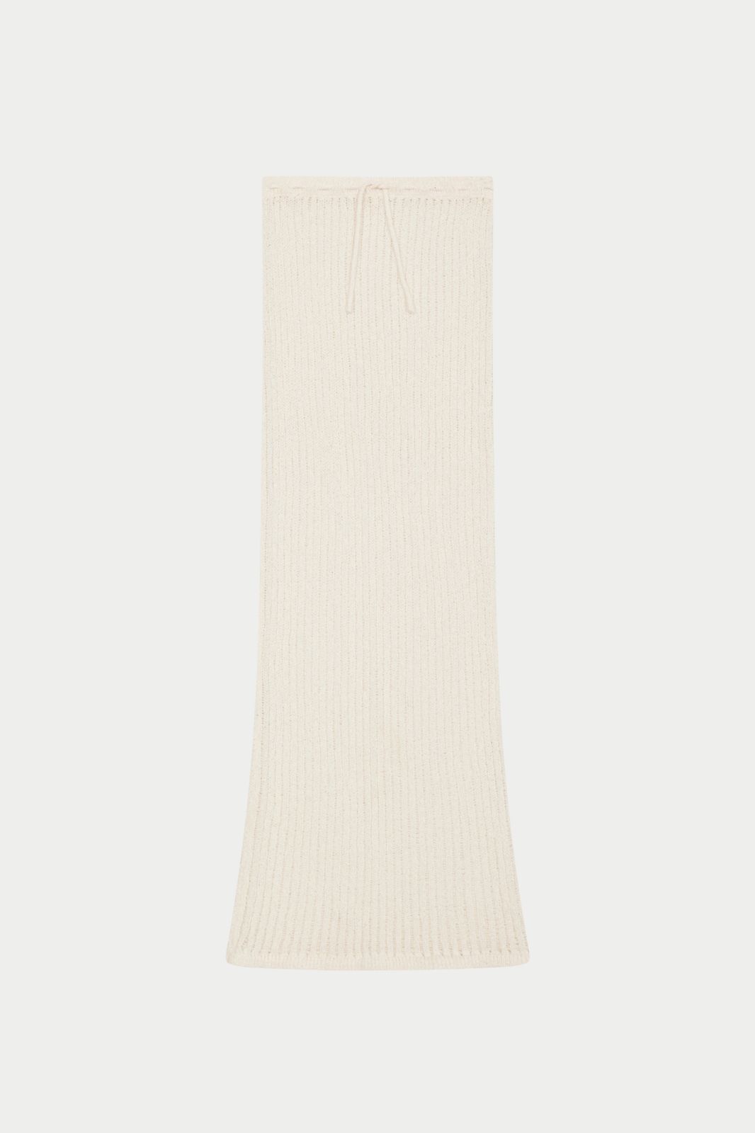 LADDER KNIT MAXI SKIRT - CREAM