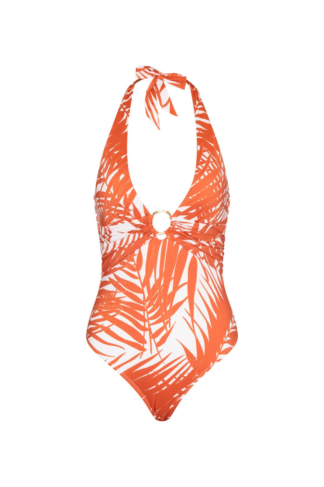 Marrakesh Palm Ring Halterneck Swimsuit