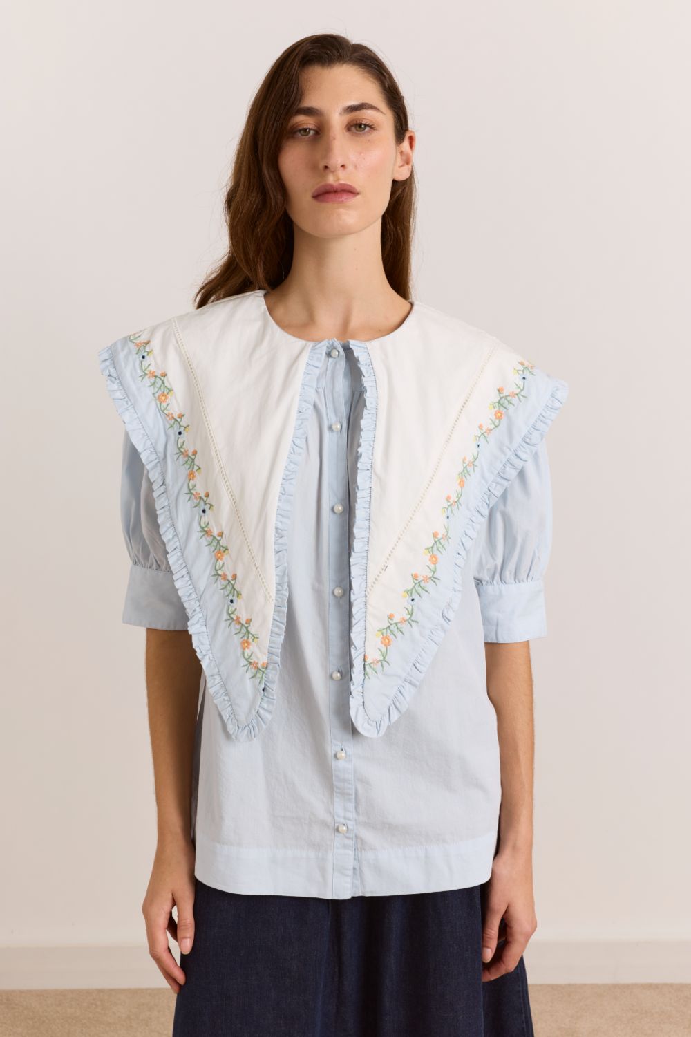 Summer Sandy Blouse -Blue