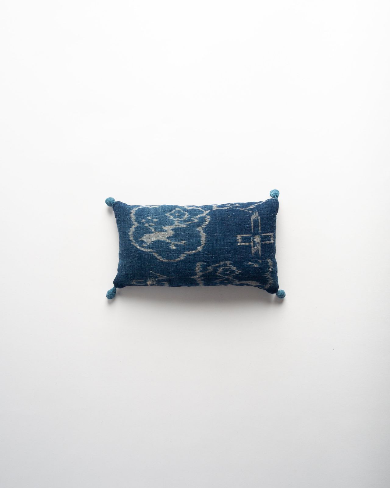 The Dyeworks 19th Century Japanese IKAT Medium Lavender Pillow