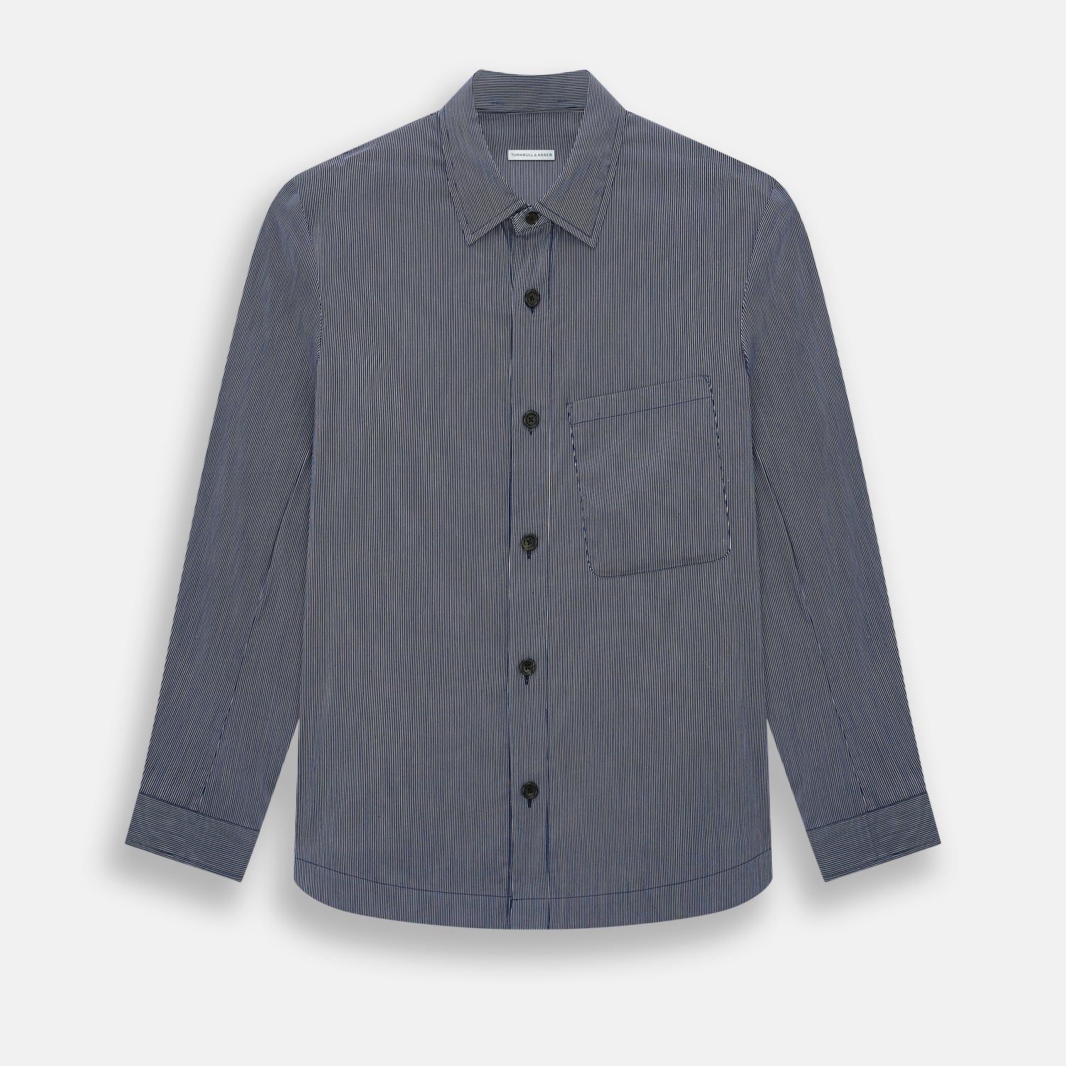 Navy Stripe Highbury Overshirt