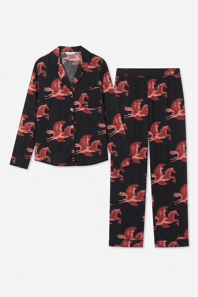 Long Set Moon Leap Navy/pink