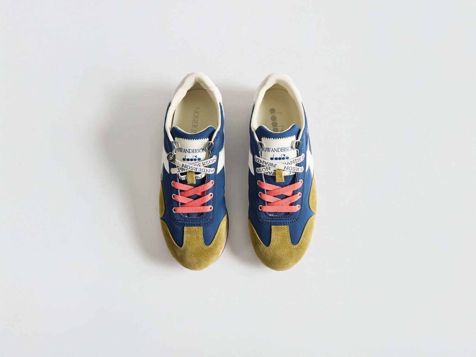 WOMENS JW ANDERSON X DIADORA EQUIPE TRAINERS IN NAVY-PEONY