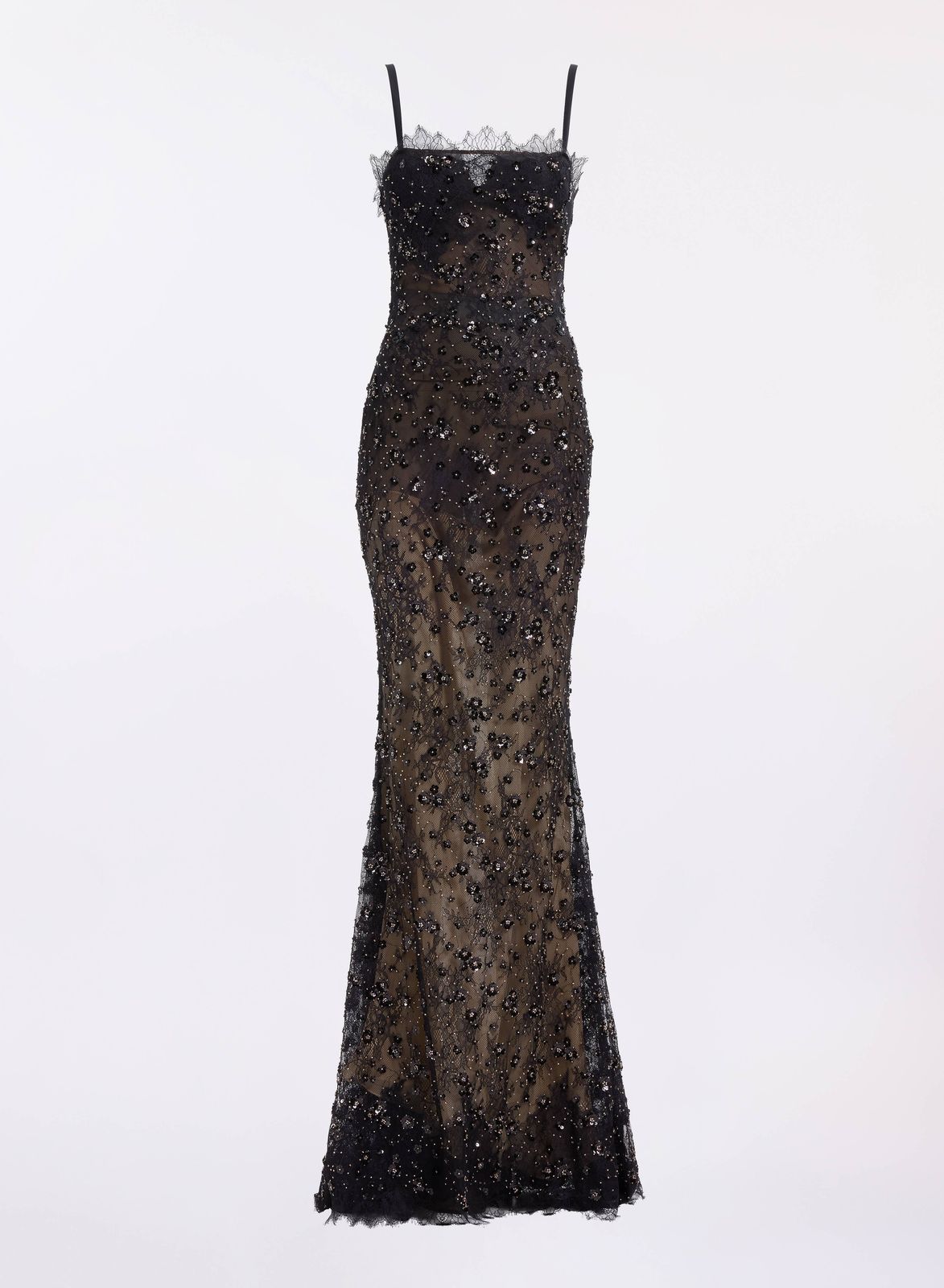 Lace Embroidered Long Dress