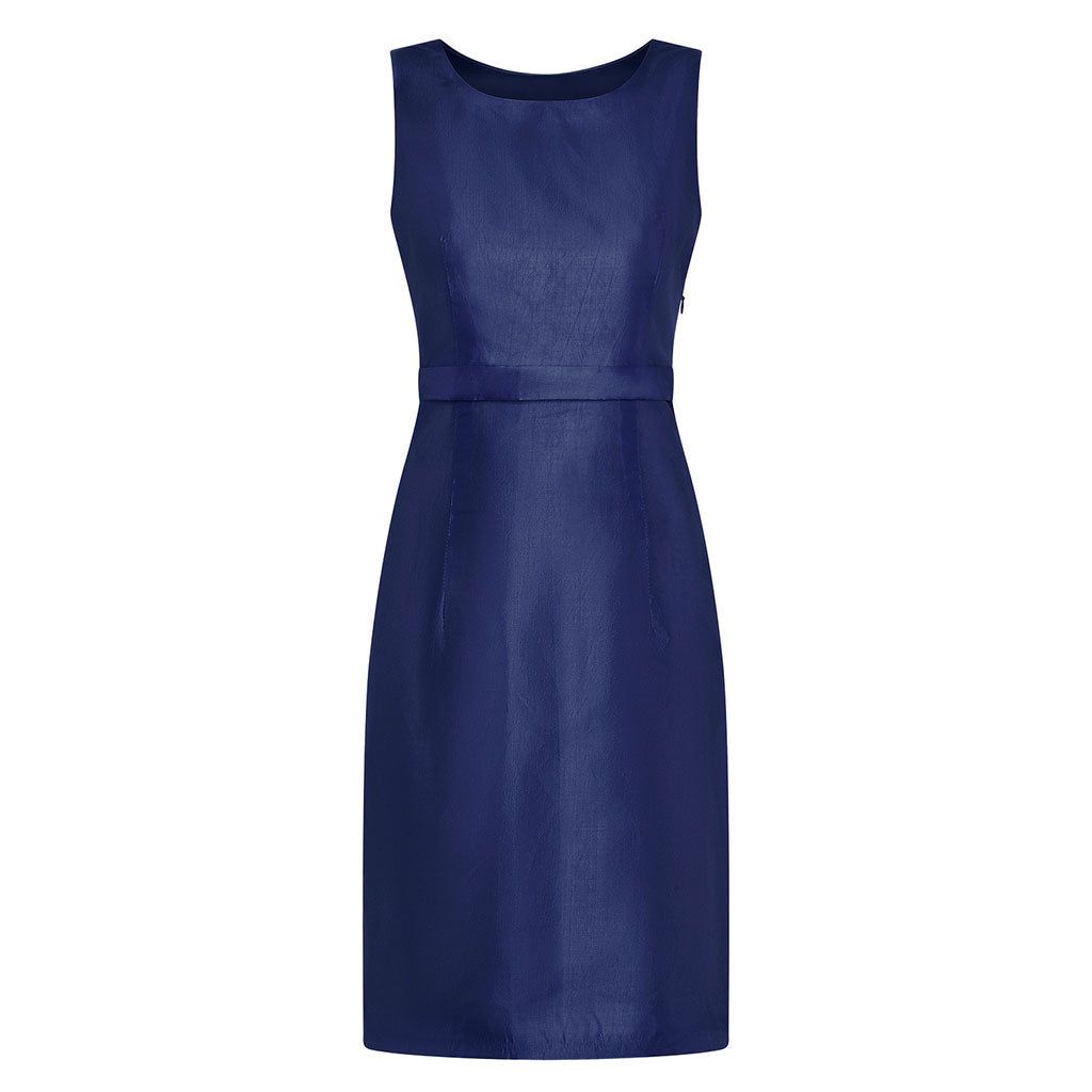 Navy Taffeta Nikki Empire Dress