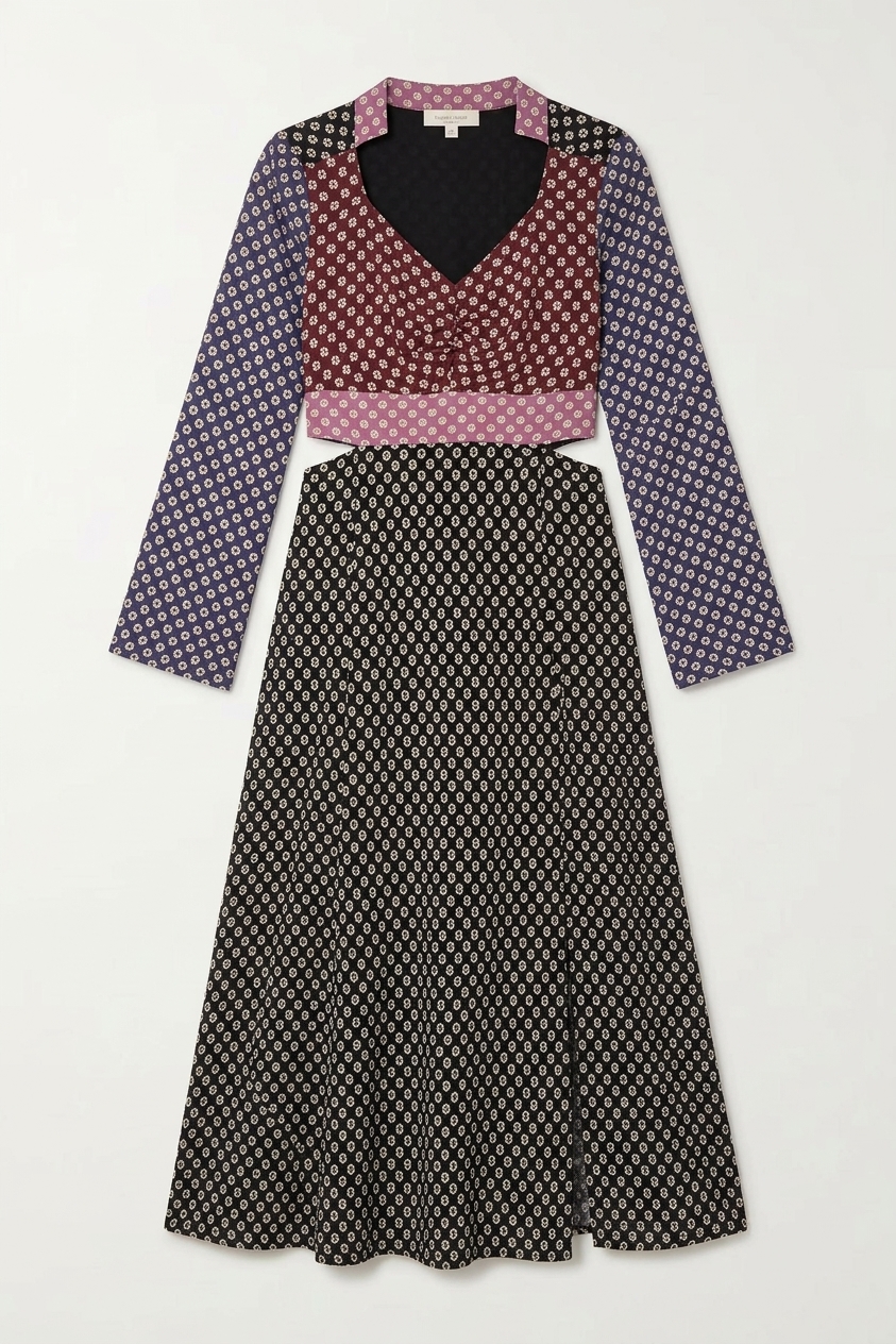 Priscilla - Shibori Burgundy Mix