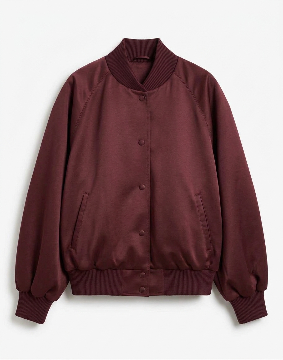 Satin Bomber Jacket