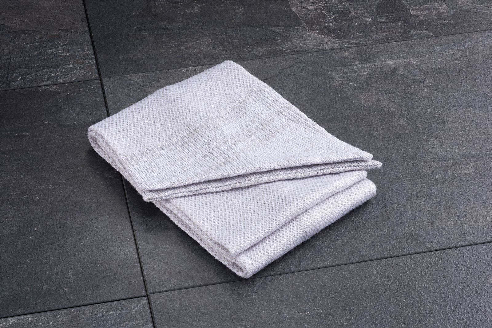 Grey Merino Scarf
