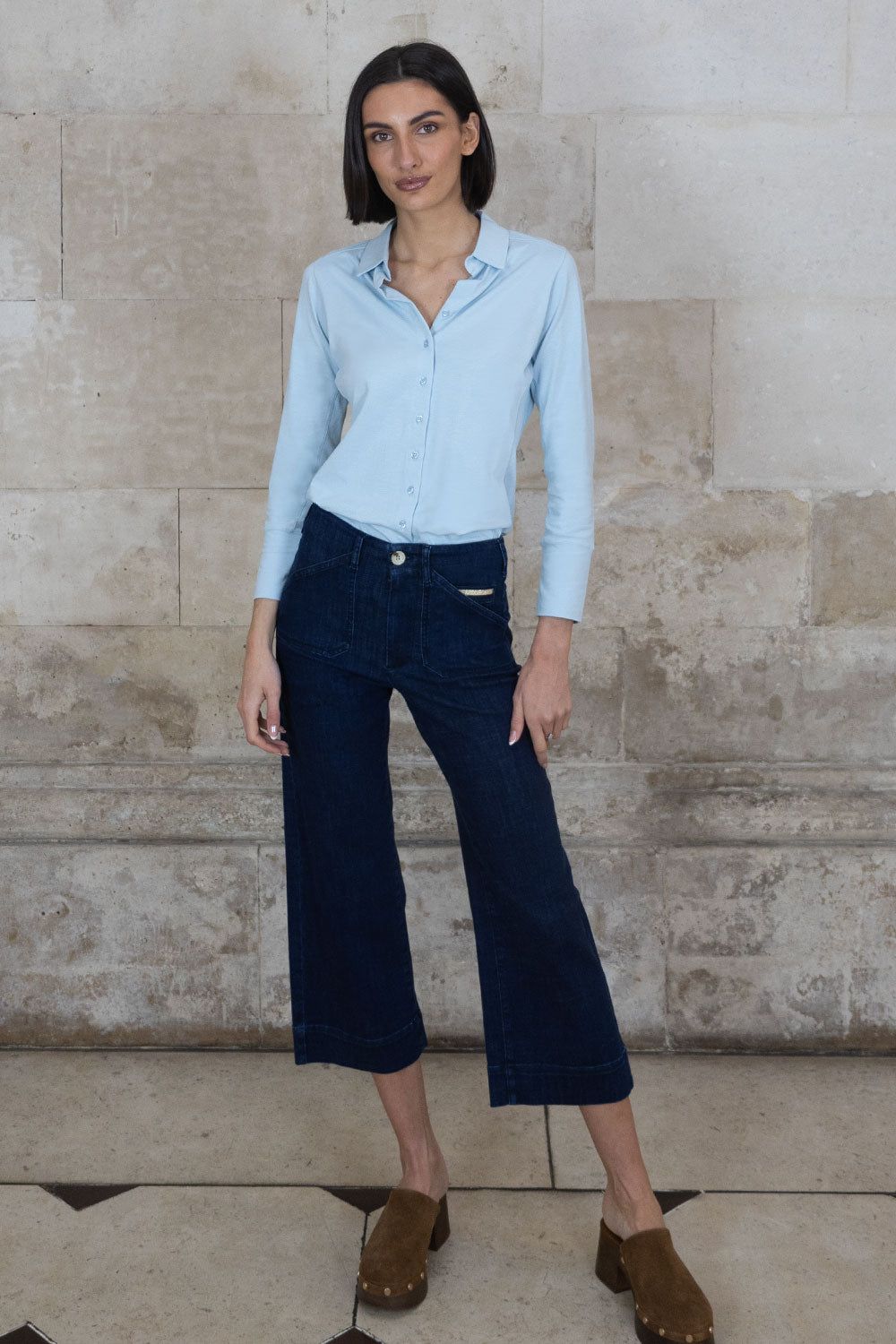 Toni Wide Leg Denim Trouser – 26" Leg