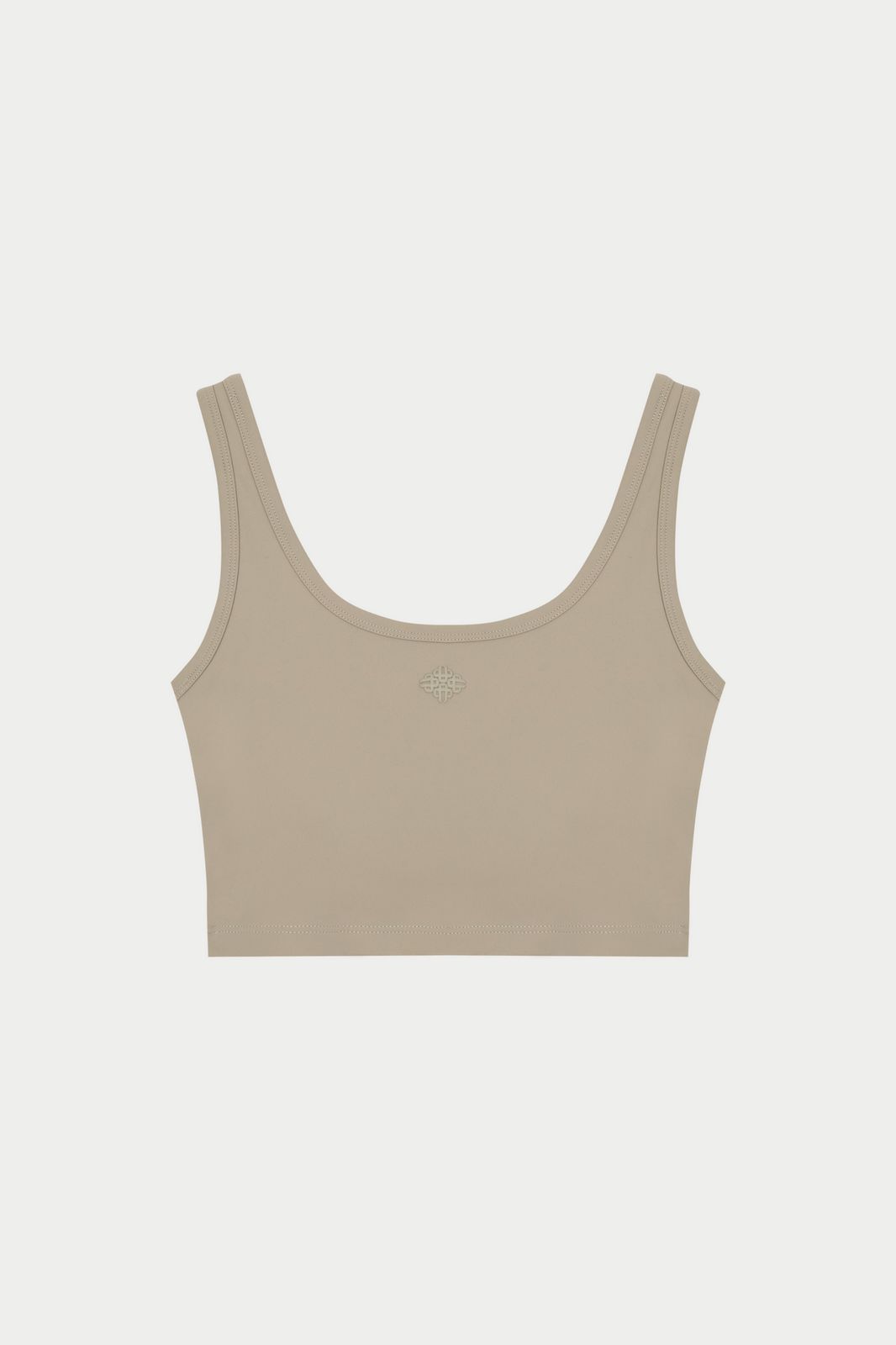 SCULPTING STRETCH EMBLEM SPORTS BRA - BEIGE