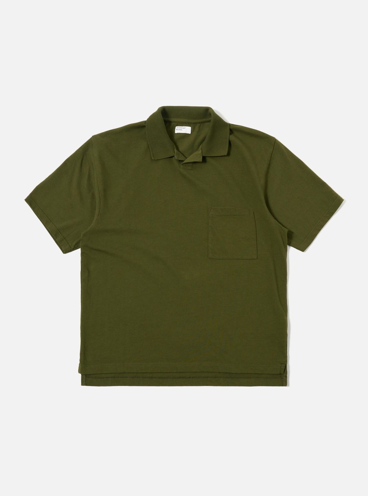 Olive Rugby Jersey Oversized Vacation Polo