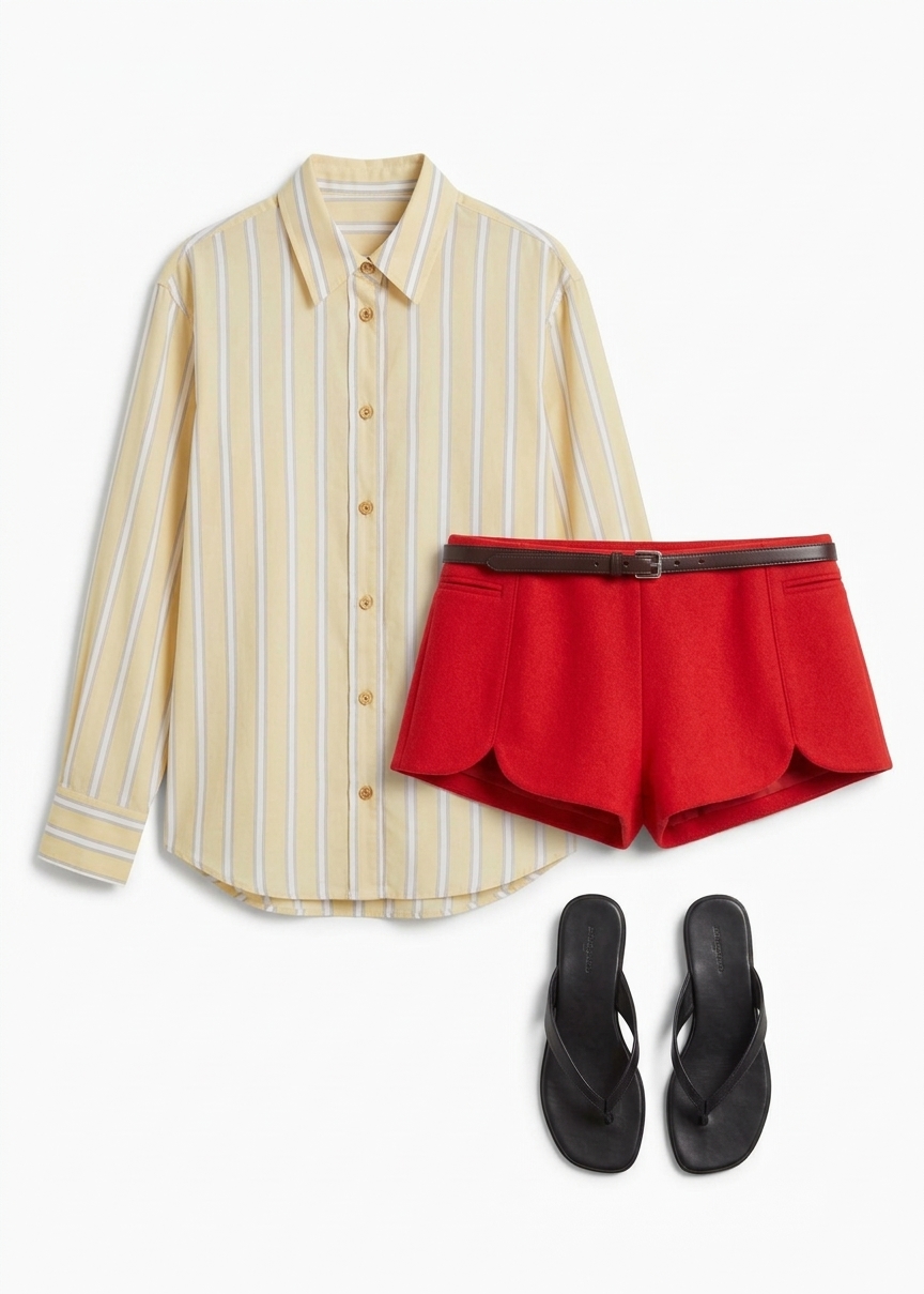 Christopher Esber Marnette Tailored Shorts - Carmine Red