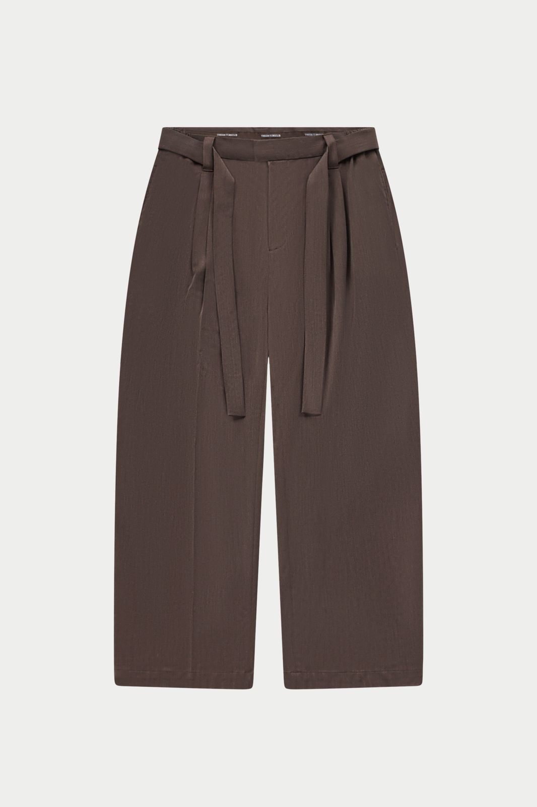SMART BARREL TROUSER - BROWN