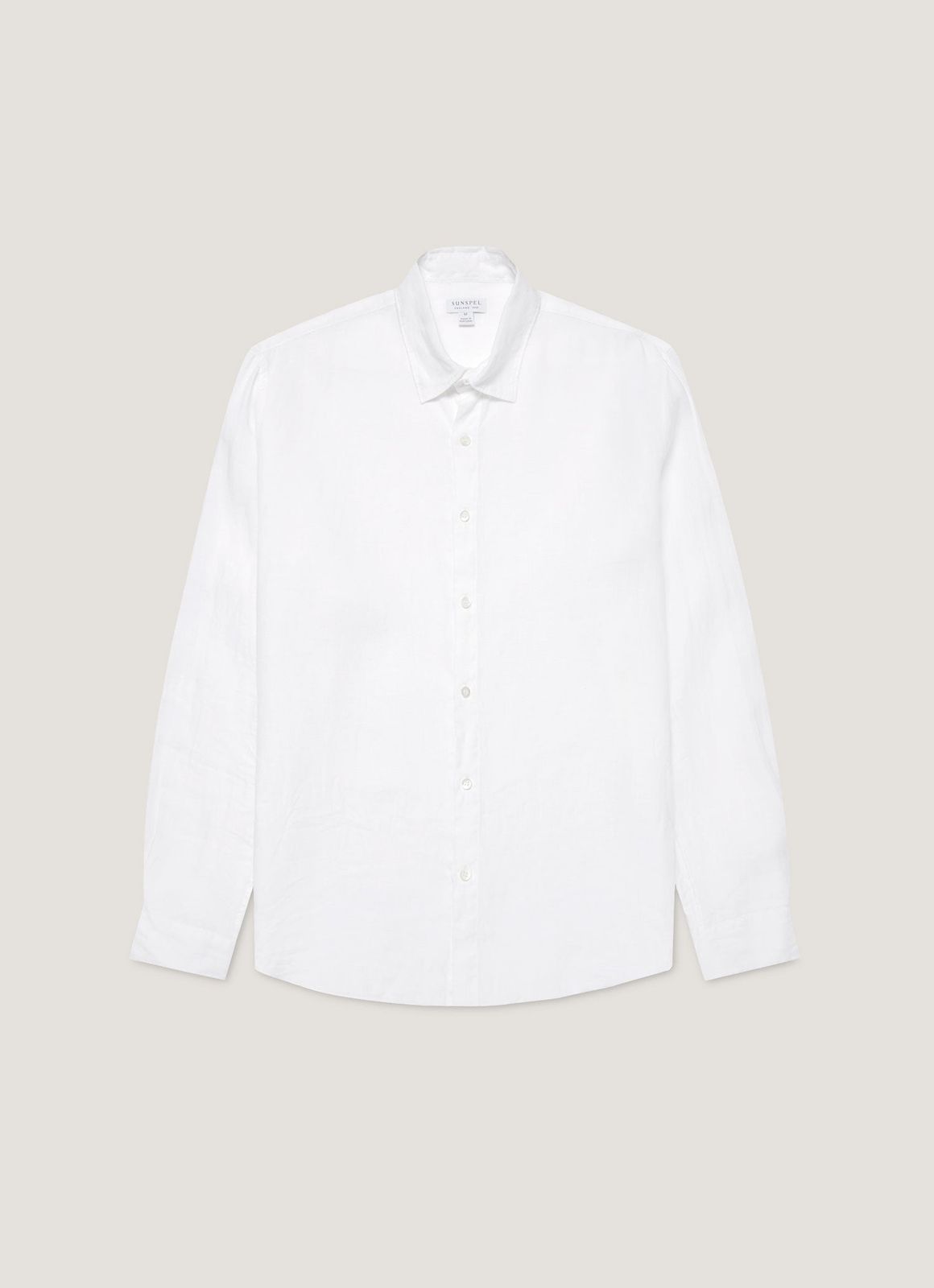 Men's Linen Shirt in White