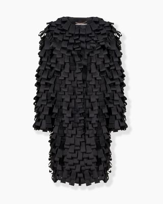 Loop-Embroidered Organza Coat