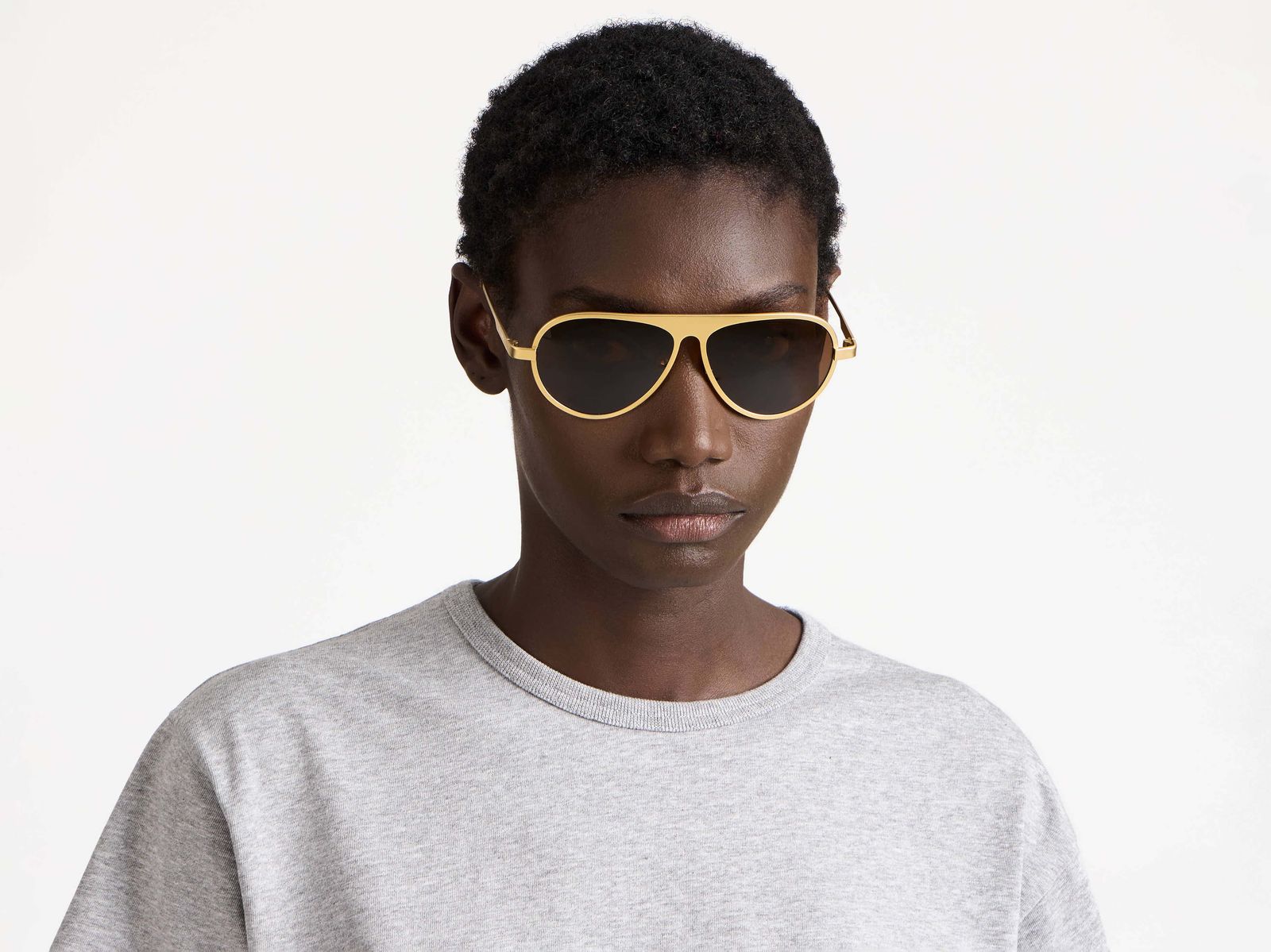 JWA05 AVIATOR SUNGLASSES IN GOLD