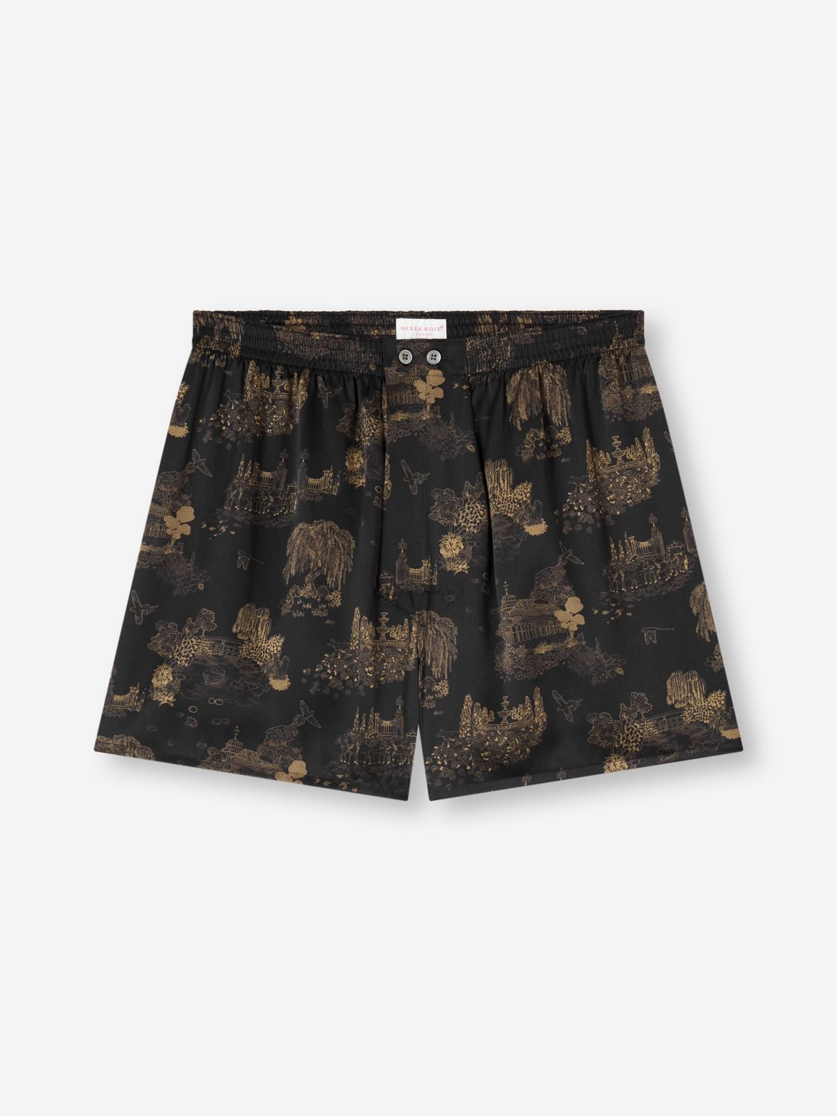 Brindisi Silk Classic Fit Boxers Black London Toile
