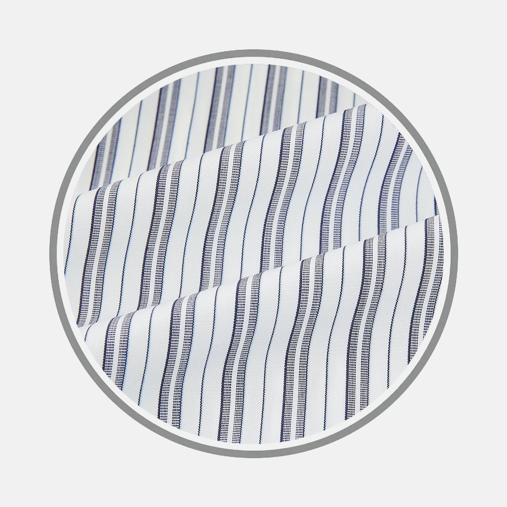 Navy Multi Stripe Fabric