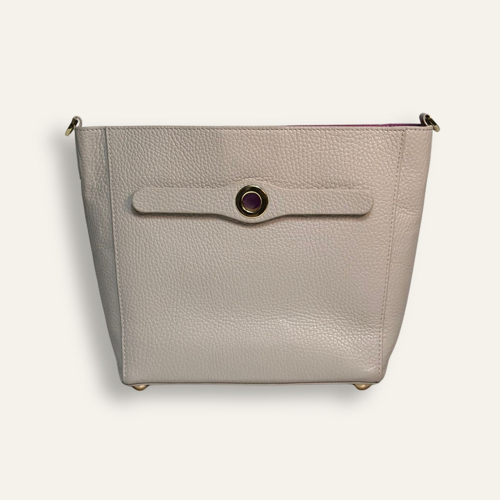 Preloved Mini S | Porcelain with Gold hardware