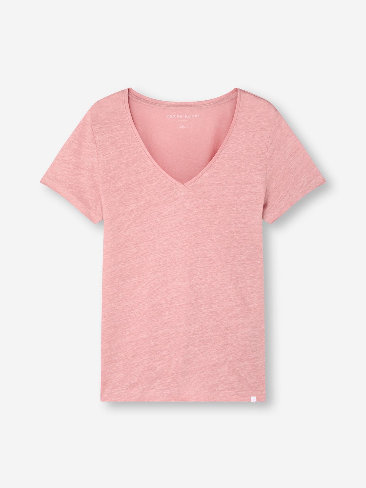 Jordan Linen V-neck T-shirt Pink